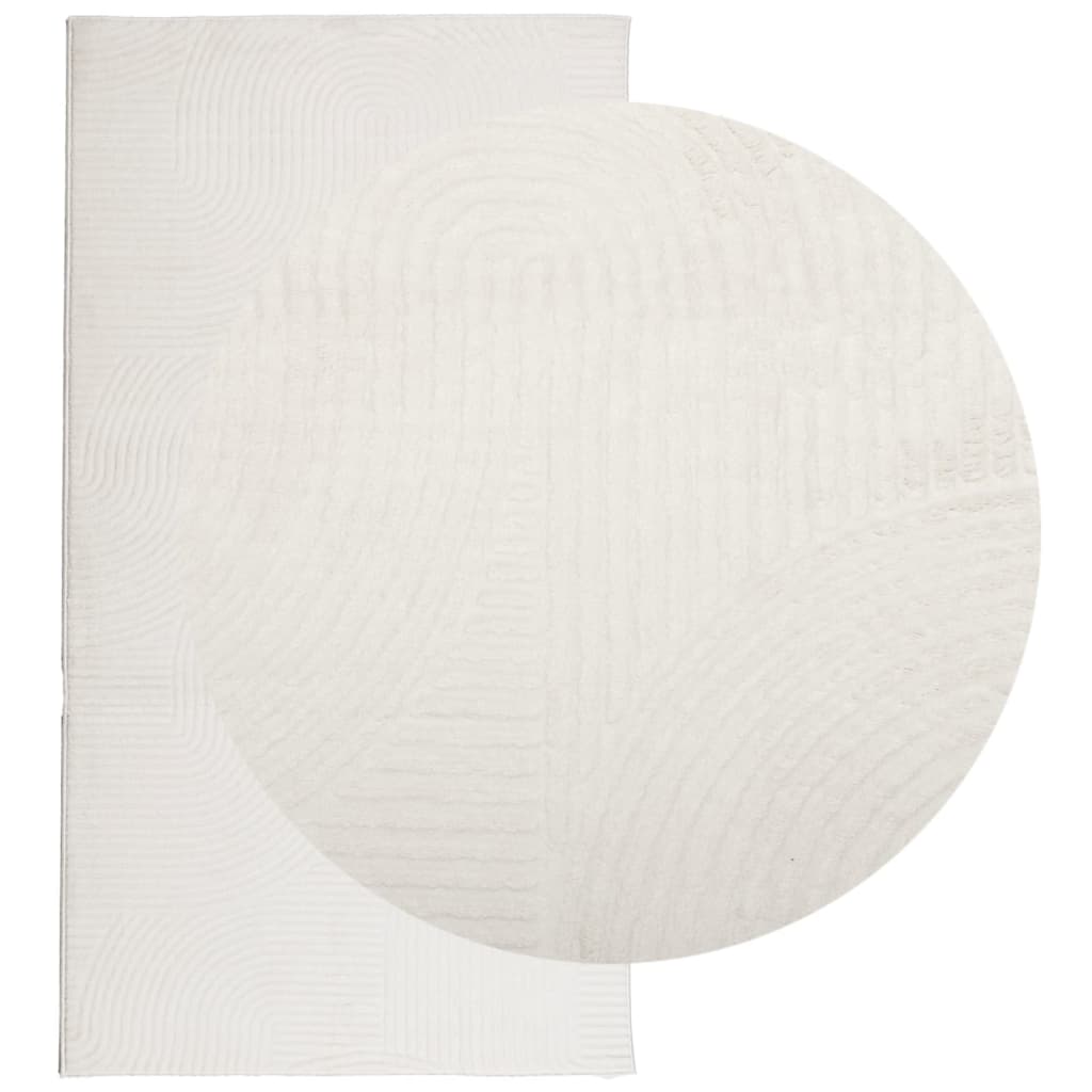 vidaXL Covor "IZA" aspect scandinav, cu fire scurte, crem, 80x150 cm vidaXL Covor "IZA" aspect scandinav, cu fire scurte, crem, 80x150 cm