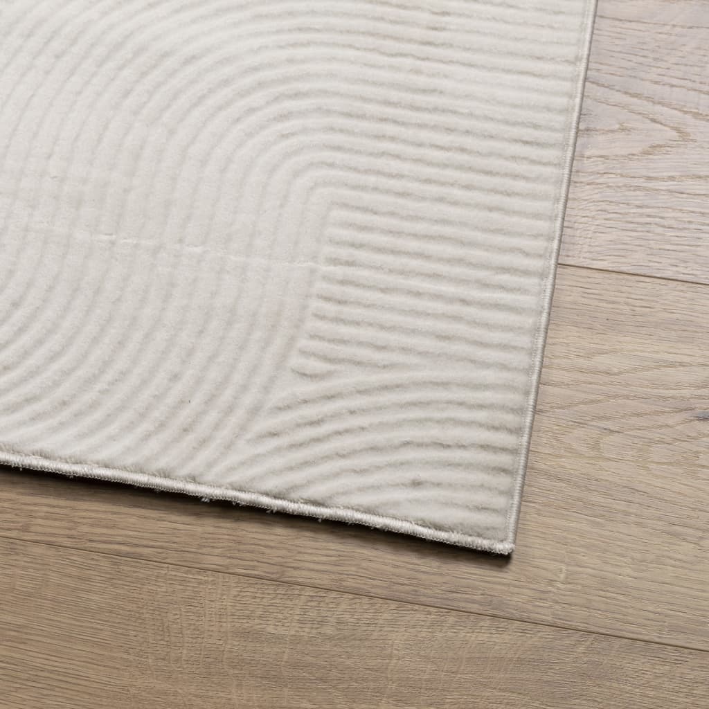 vidaXL Covor "IZA" aspect scandinav, cu fire scurte, crem, 80x150 cm vidaXL Covor "IZA" aspect scandinav, cu fire scurte, crem, 80x150 cm