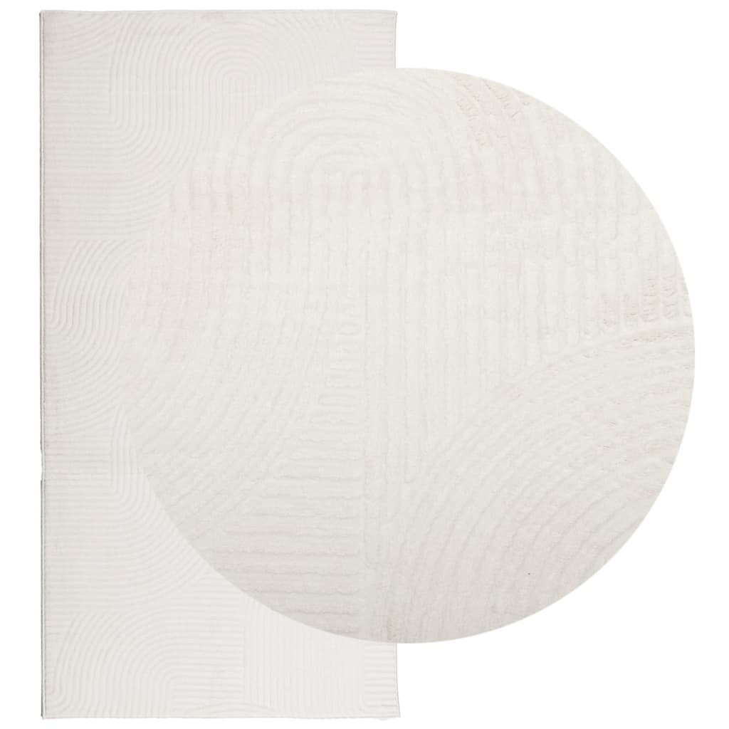 vidaXL Covor "IZA" aspect scandinav, cu fire scurte, crem, 100x200 cm vidaXL Covor "IZA" aspect scandinav, cu fire scurte, crem, 100x200 cm