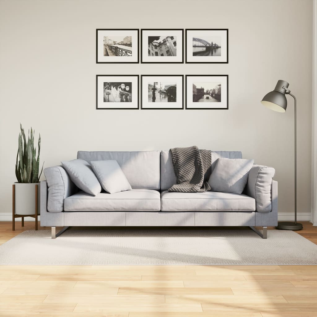 vidaXL Covor "IZA" aspect scandinav, cu fire scurte, crem, 100x200 cm vidaXL Covor "IZA" aspect scandinav, cu fire scurte, crem, 100x200 cm