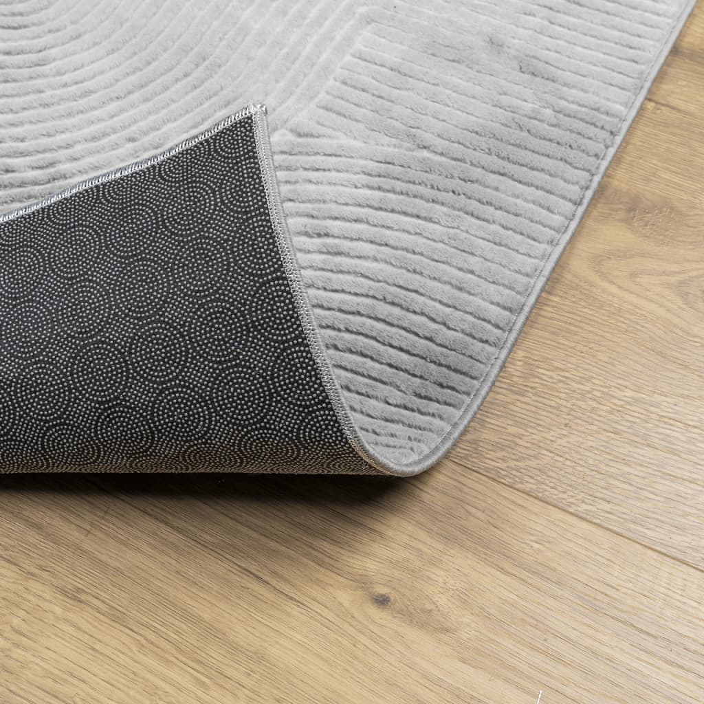 vidaXL Covor "IZA" aspect scandinav, cu fire scurte, gri, 140x200 cm vidaXL Covor "IZA" aspect scandinav, cu fire scurte, gri, 140x200 cm