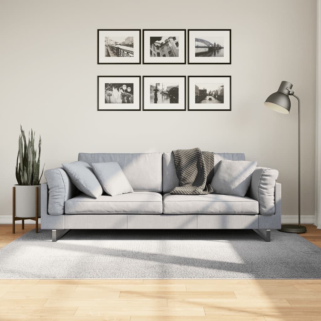 vidaXL Covor "IZA" aspect scandinav, cu fire scurte, gri, 140x200 cm vidaXL Covor "IZA" aspect scandinav, cu fire scurte, gri, 140x200 cm
