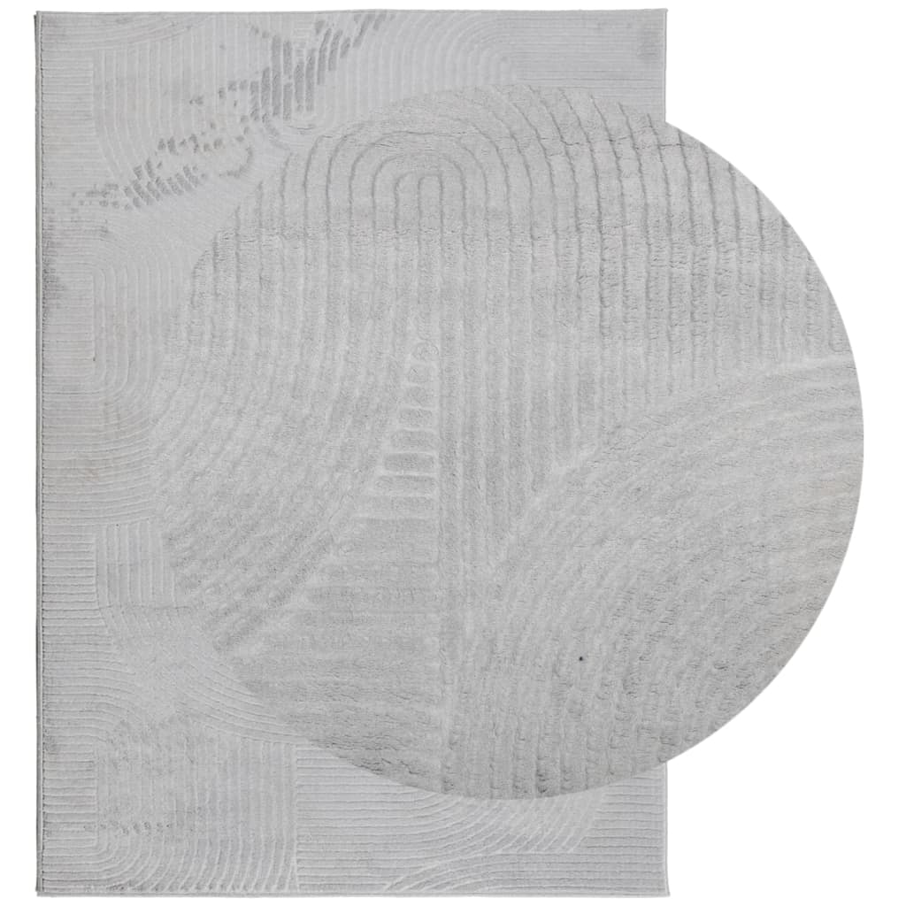 vidaXL Covor "IZA" aspect scandinav, cu fire scurte, gri, 200x280 cm vidaXL Covor "IZA" aspect scandinav, cu fire scurte, gri, 200x280 cm