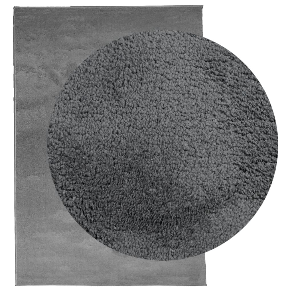 vidaXL Covor „OVIEDO”, fire scurte, antracit, 120x170 cm vidaXL Covor „OVIEDO”, fire scurte, antracit, 120x170 cm