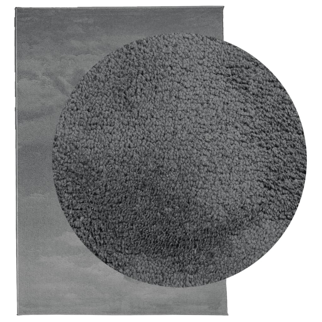 vidaXL Covor „OVIEDO”, fire scurte, antracit, 160x230 cm vidaXL Covor „OVIEDO”, fire scurte, antracit, 160x230 cm