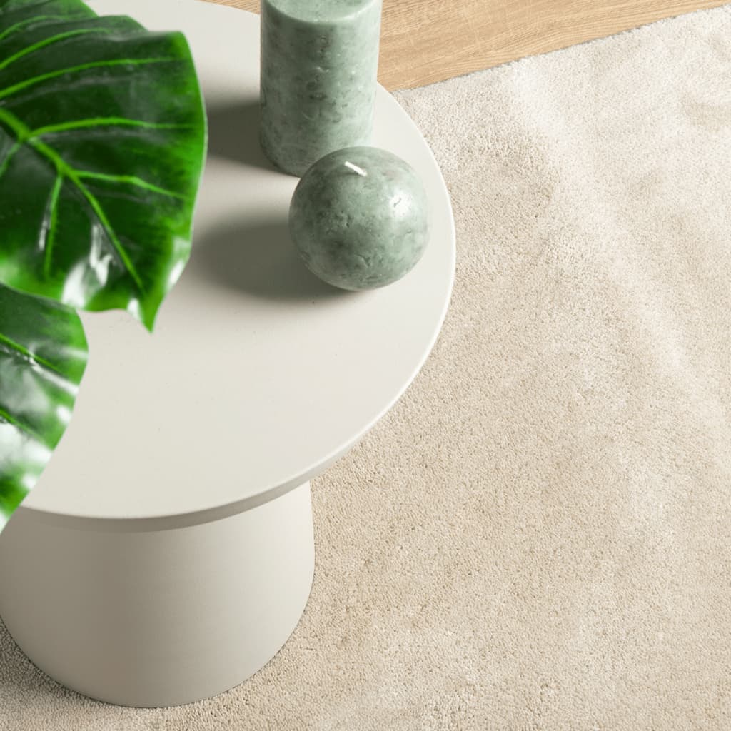 vidaXL Covor „OVIEDO”, fire scurte, bej, 200x200 cm