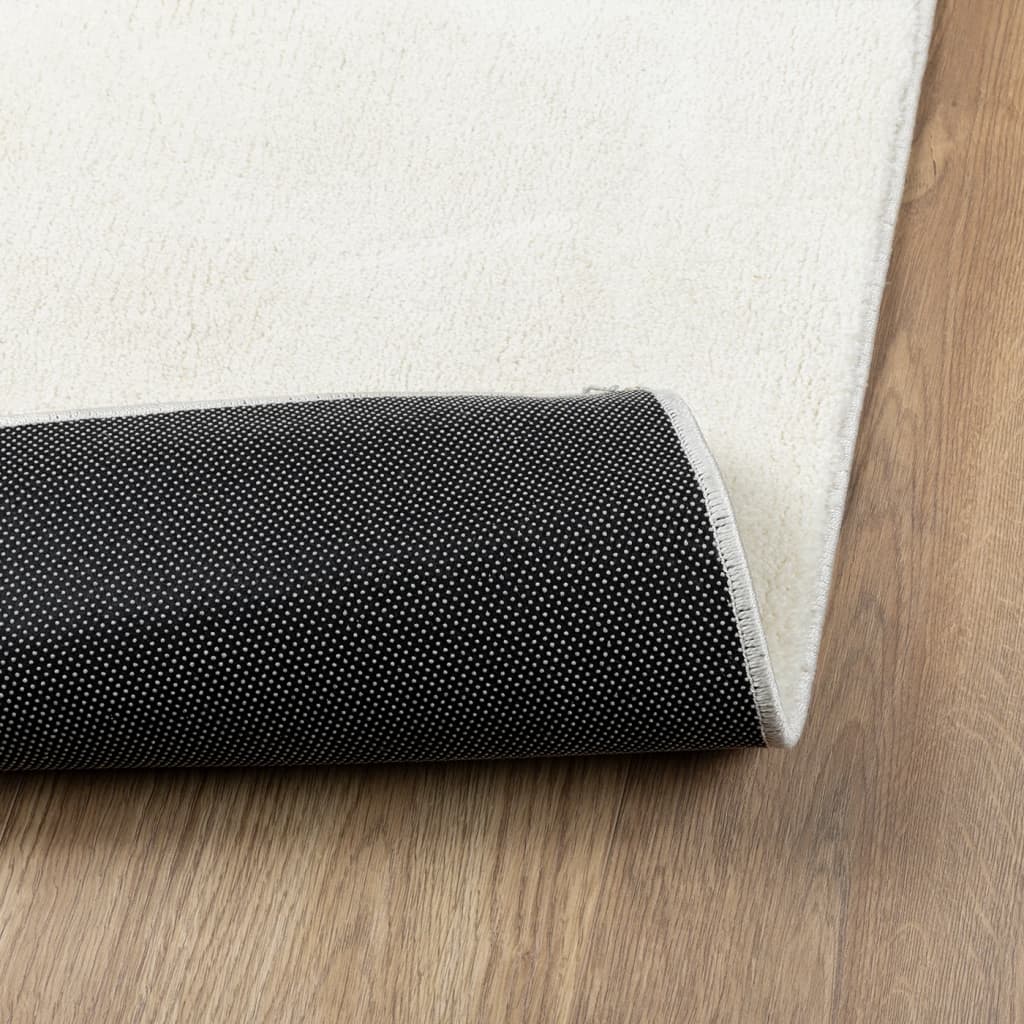 vidaXL Covor „OVIEDO”, fire scurte, crem, 60x110 cm vidaXL Covor „OVIEDO”, fire scurte, crem, 60x110 cm