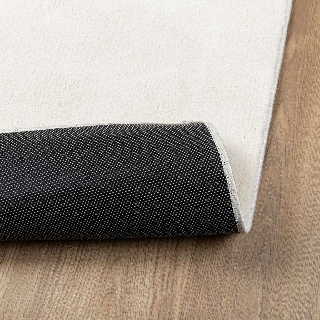 vidaXL Covor „OVIEDO”, fire scurte, crem, 100x200 cm vidaXL Covor „OVIEDO”, fire scurte, crem, 100x200 cm