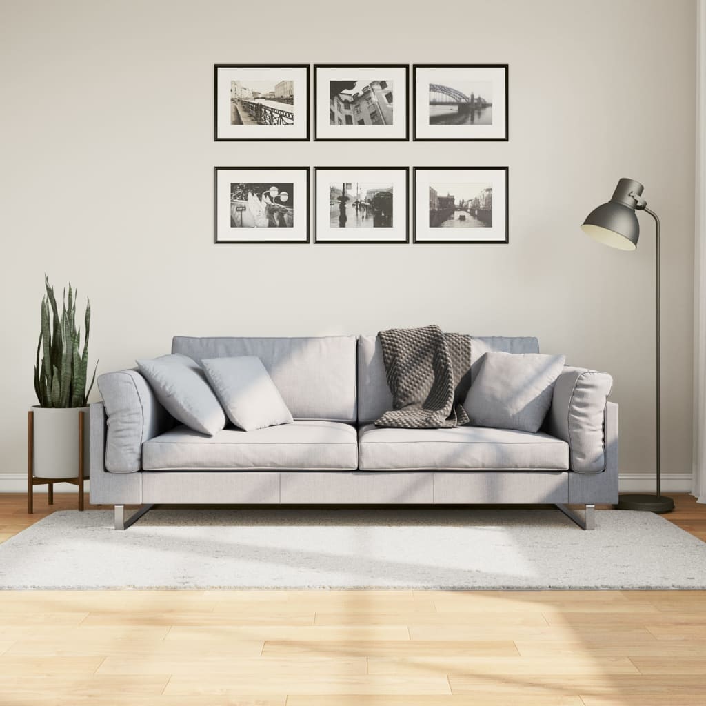 vidaXL Covor „OVIEDO”, fire scurte, crem, 100x200 cm vidaXL Covor „OVIEDO”, fire scurte, crem, 100x200 cm