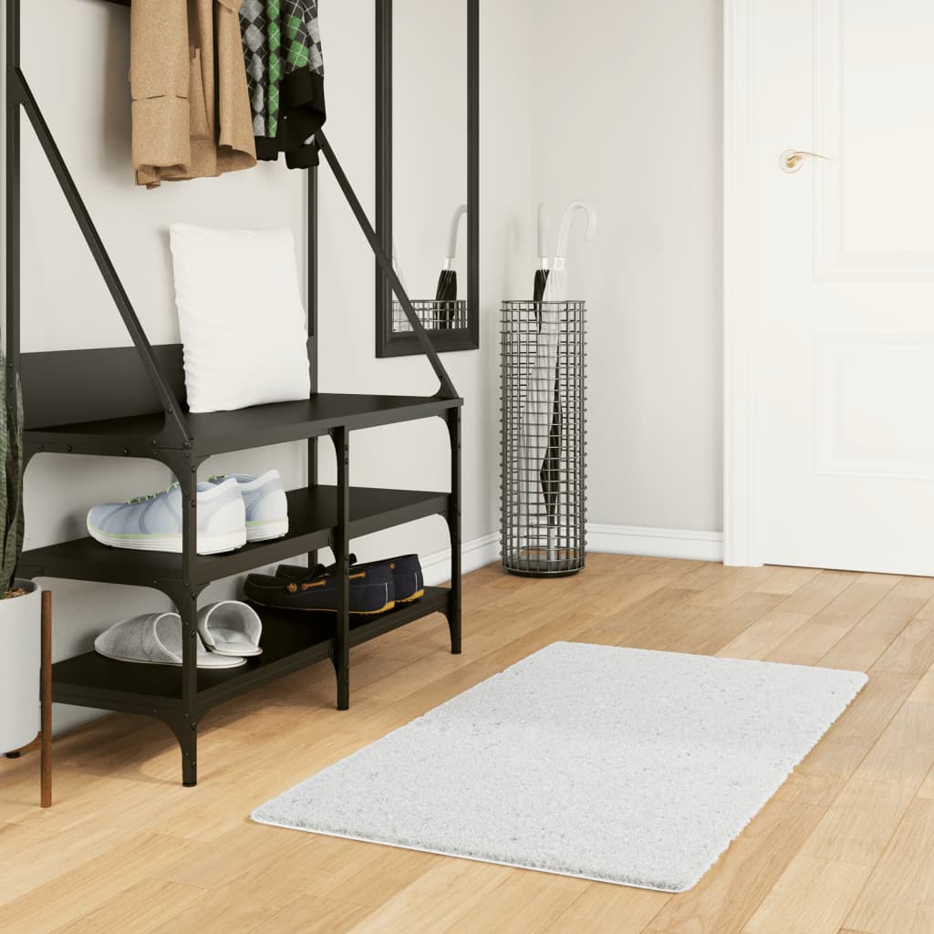 vidaXL Covor „OVIEDO”, fire scurte, gri, 60x110 cm vidaXL Covor „OVIEDO”, fire scurte, gri, 60x110 cm