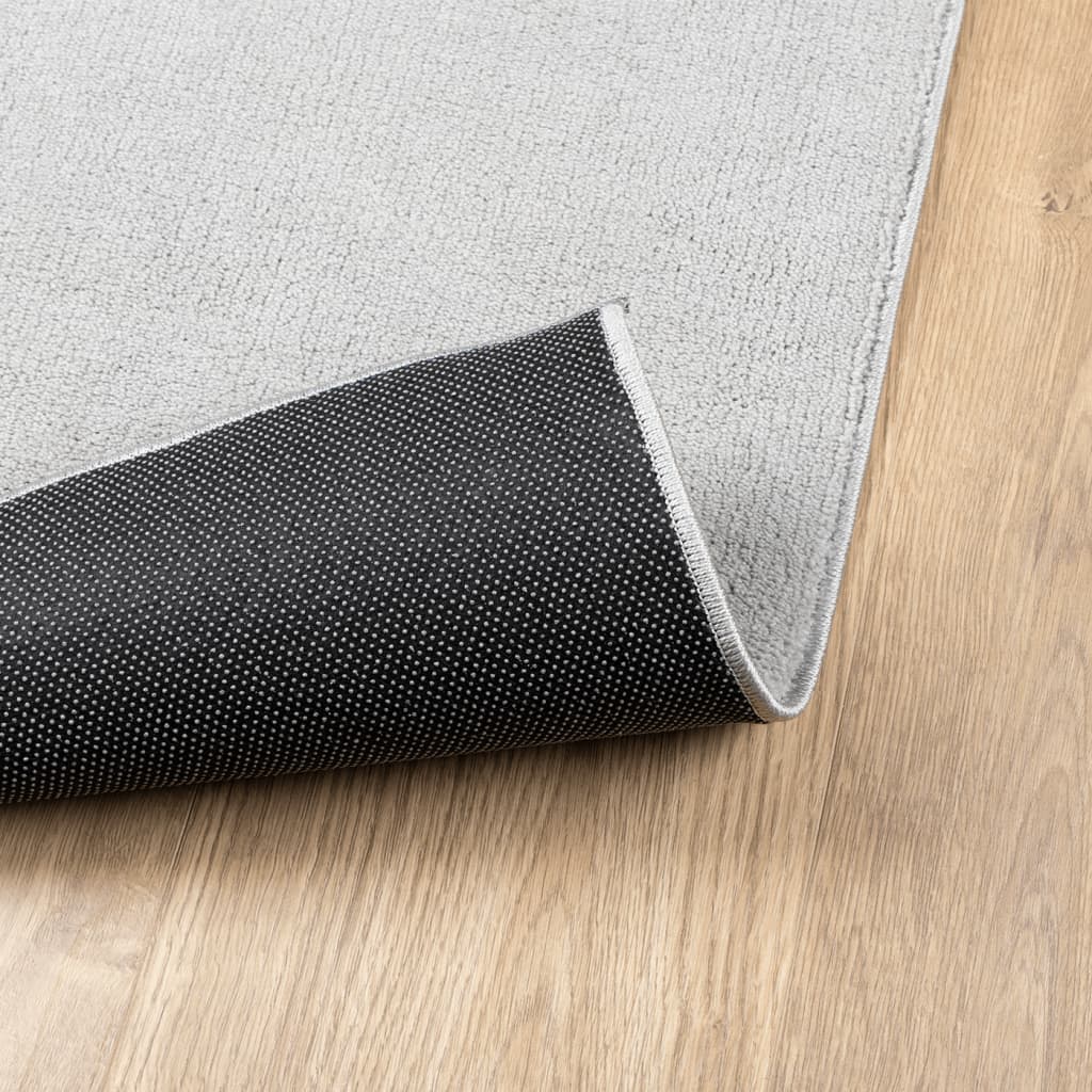 vidaXL Covor „OVIEDO”, fire scurte, gri, 80x150 cm vidaXL Covor „OVIEDO”, fire scurte, gri, 80x150 cm