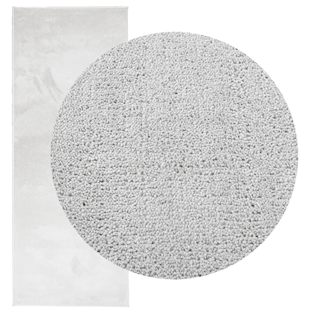 vidaXL Covor „OVIEDO”, fire scurte, gri, 80x200 cm vidaXL Covor „OVIEDO”, fire scurte, gri, 80x200 cm
