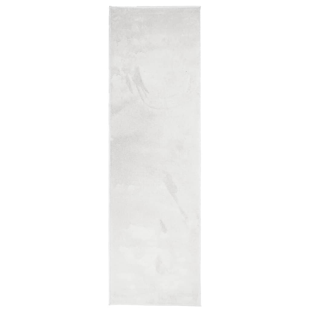vidaXL Covor „OVIEDO”, fire scurte, gri, 80x250 cm vidaXL Covor „OVIEDO”, fire scurte, gri, 80x250 cm