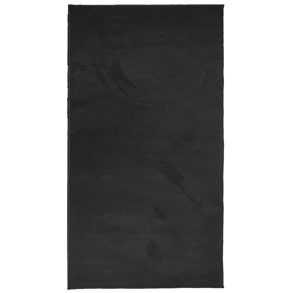 vidaXL Covor „OVIEDO”, fire scurte, negru, 60x110 cm vidaXL Covor „OVIEDO”, fire scurte, negru, 60x110 cm