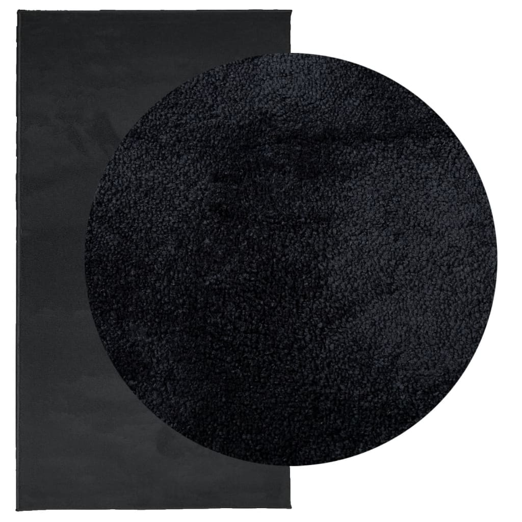 vidaXL Covor „OVIEDO”, fire scurte, negru, 60x110 cm vidaXL Covor „OVIEDO”, fire scurte, negru, 60x110 cm
