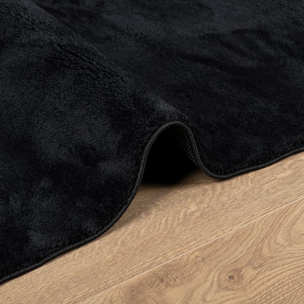 vidaXL Covor „OVIEDO”, fire scurte, negru, 60x110 cm vidaXL Covor „OVIEDO”, fire scurte, negru, 60x110 cm