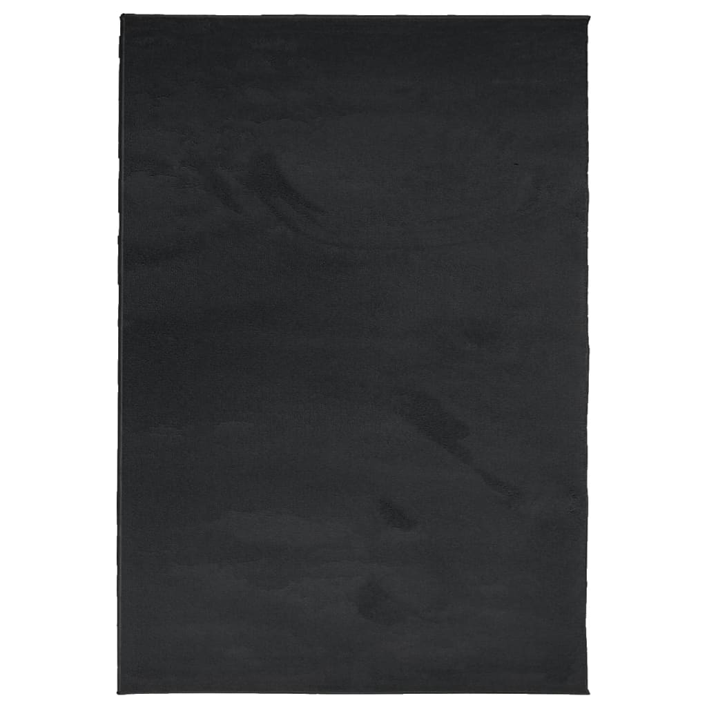 vidaXL Covor „OVIEDO”, fire scurte, negru, 160x230 cm vidaXL Covor „OVIEDO”, fire scurte, negru, 160x230 cm