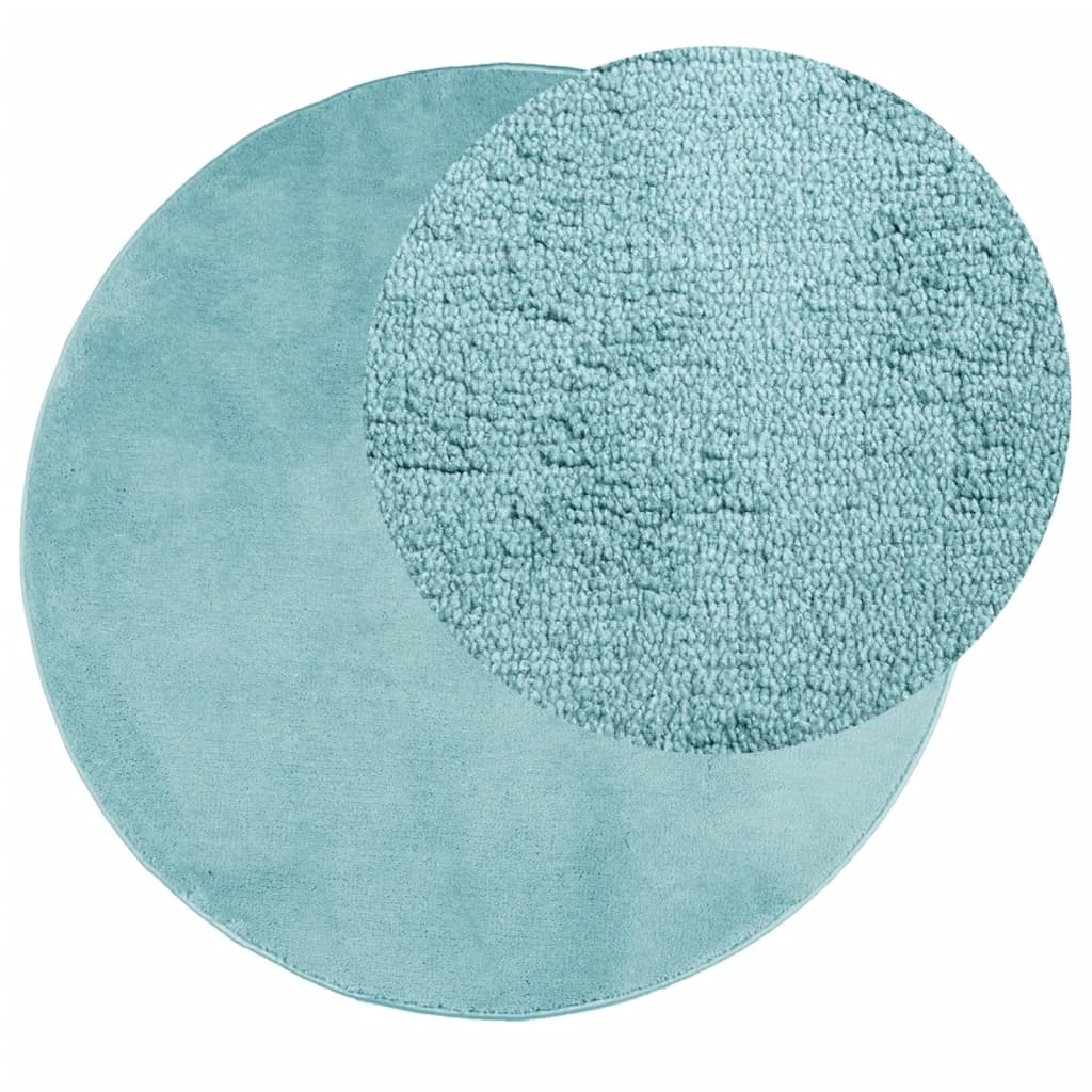 vidaXL Covor „OVIEDO”, fire scurte, verde, Ø 100 cm vidaXL Covor „OVIEDO”, fire scurte, verde, Ø 100 cm