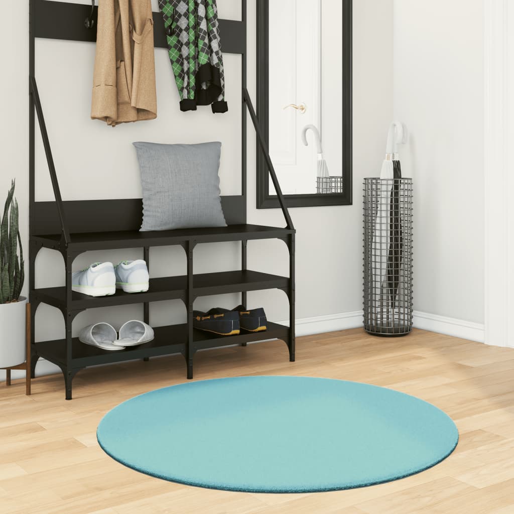 vidaXL Covor „OVIEDO”, fire scurte, verde, Ø 100 cm vidaXL Covor „OVIEDO”, fire scurte, verde, Ø 100 cm