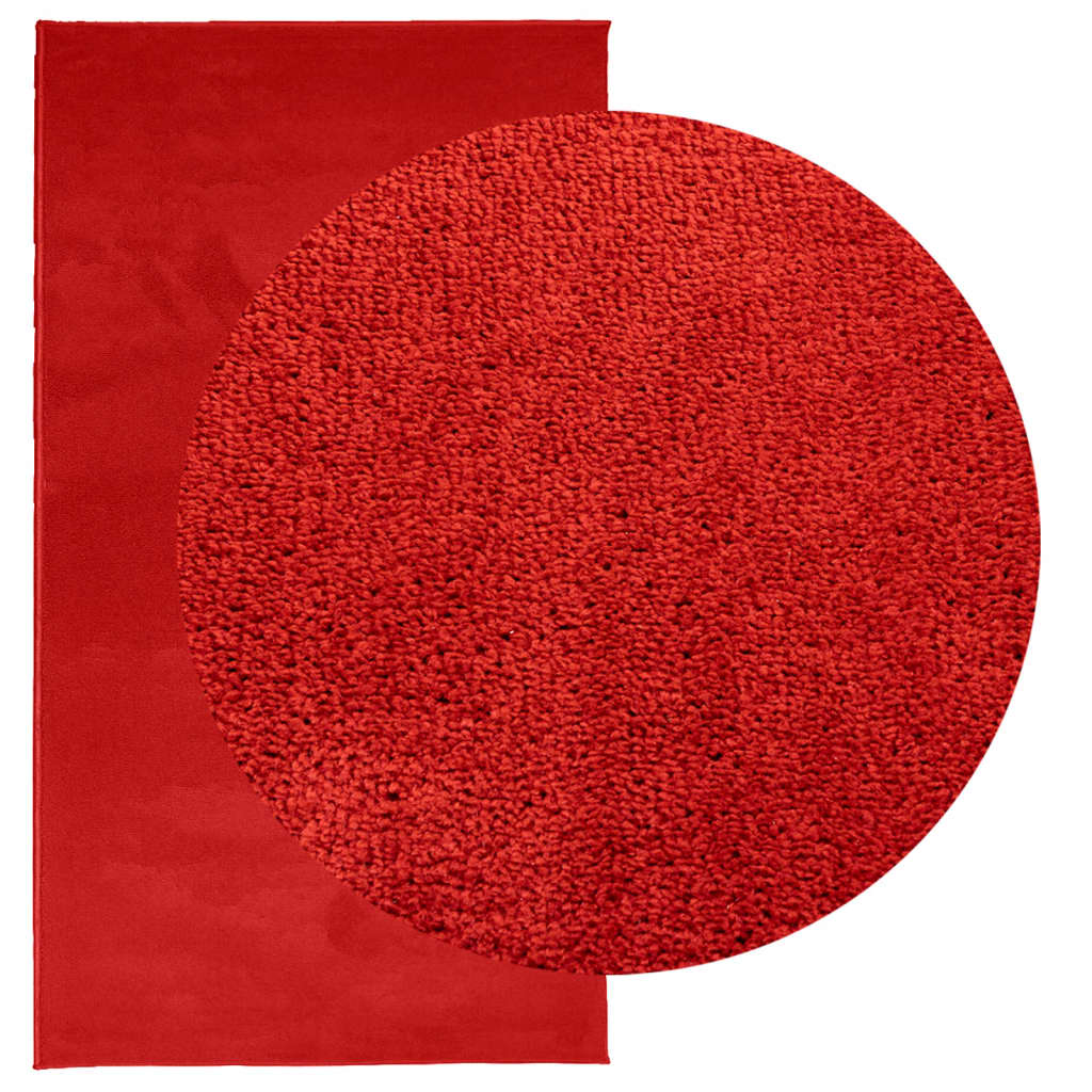 vidaXL Covor „OVIEDO”, fire scurte, roșu, 60x110 cm vidaXL Covor „OVIEDO”, fire scurte, roșu, 60x110 cm