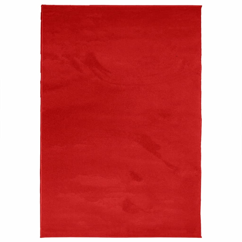 vidaXL Covor „OVIEDO”, fire scurte, roșu, 200x280 cm