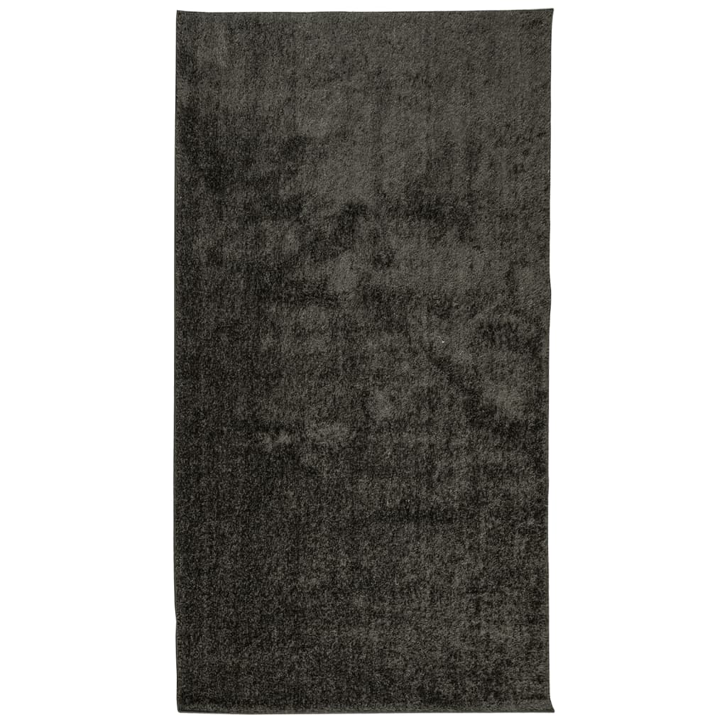 vidaXL Covor ISTAN, cu fire înalte, aspect lucios, antracit, 80x150 cm
