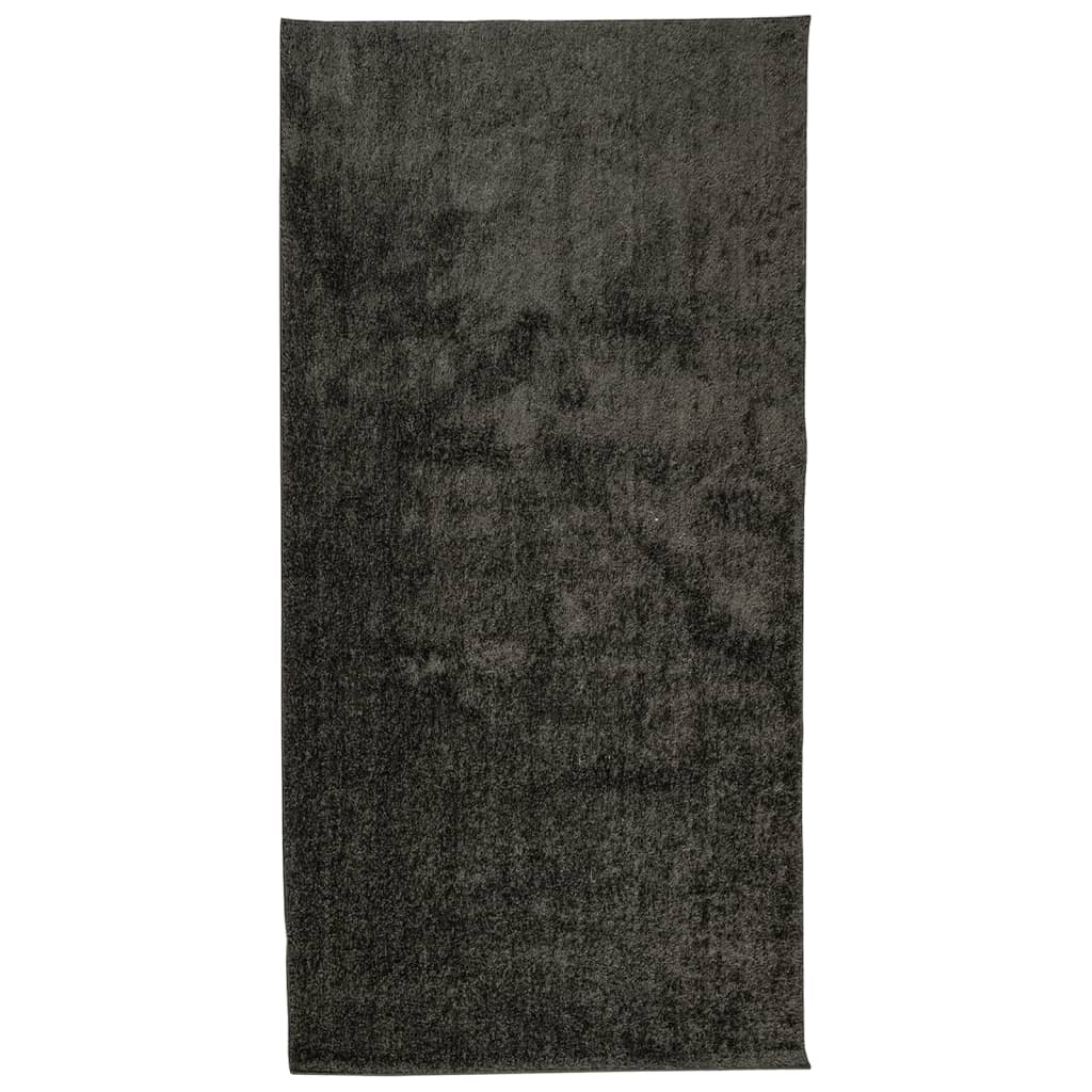 vidaXL Covor ISTAN, cu fire înalte, aspect lucios, antracit, 100x200cm
