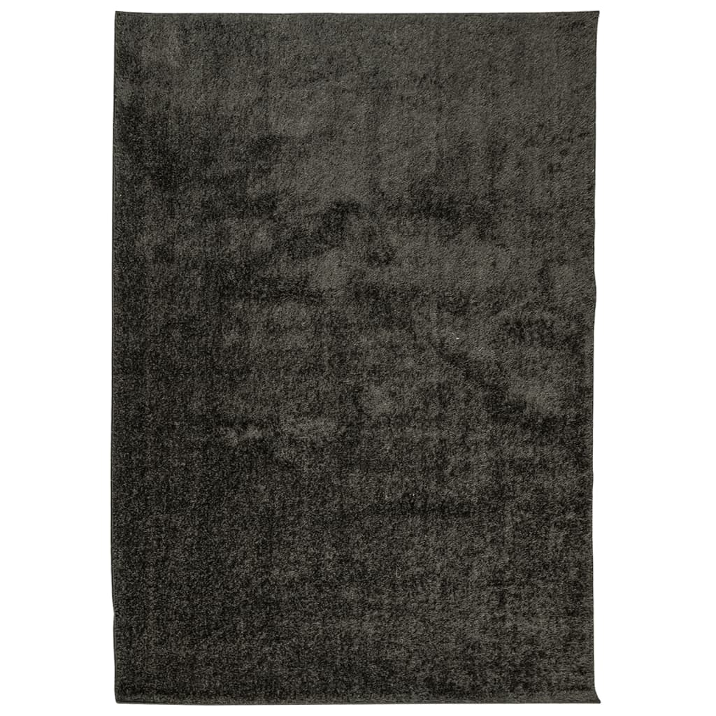 vidaXL Covor ISTAN, cu fire înalte, aspect lucios, antracit, 120x170cm vidaXL Covor ISTAN, cu fire înalte, aspect lucios, antracit, 120x170cm