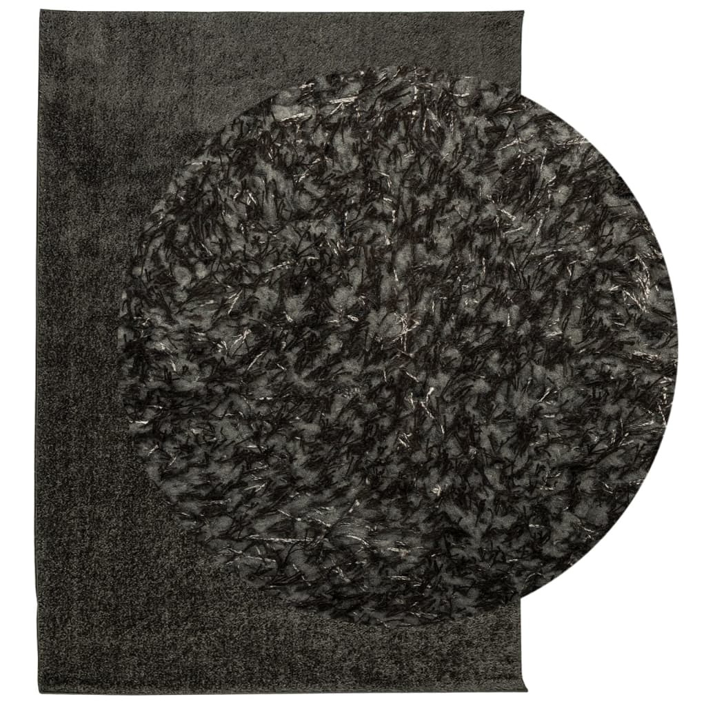 vidaXL Covor ISTAN, cu fire înalte, aspect lucios, antracit, 200x280cm
