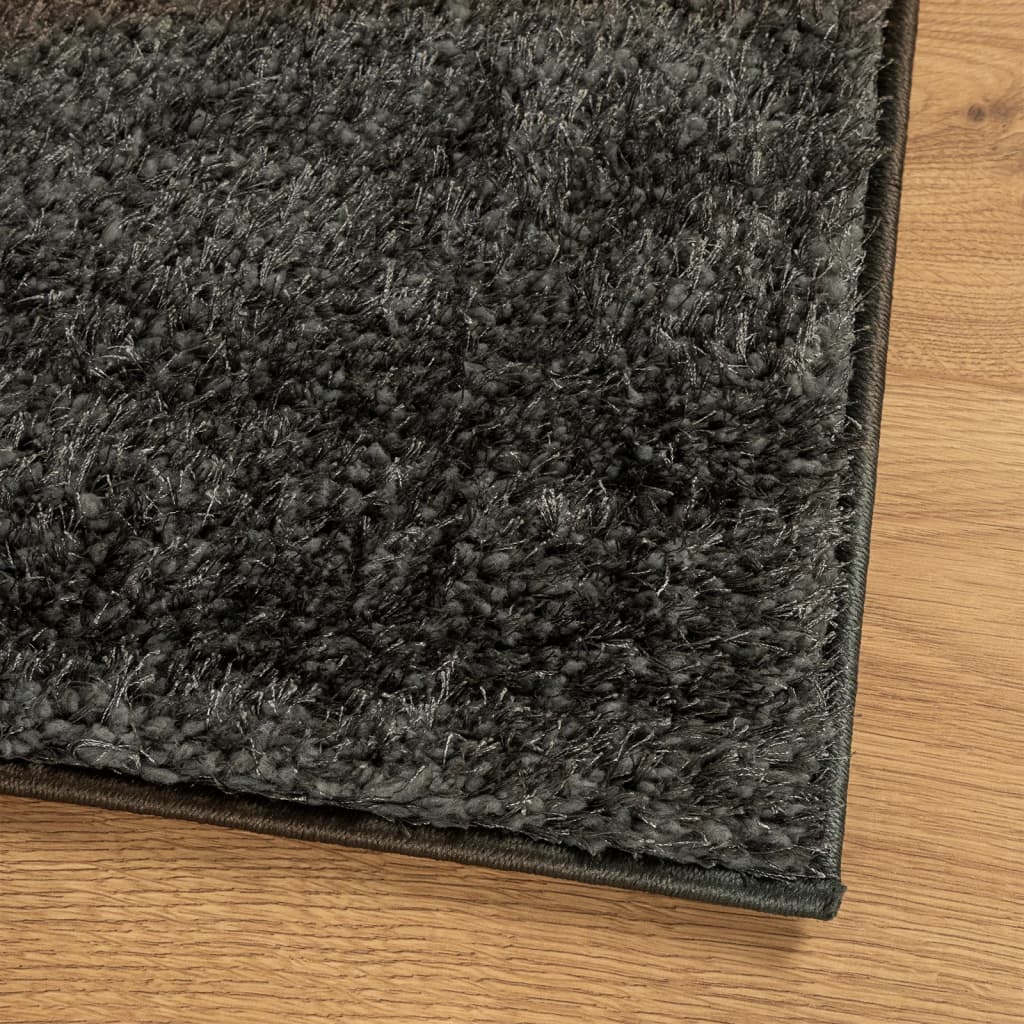 vidaXL Covor ISTAN, cu fire înalte, aspect lucios, antracit, 200x280cm