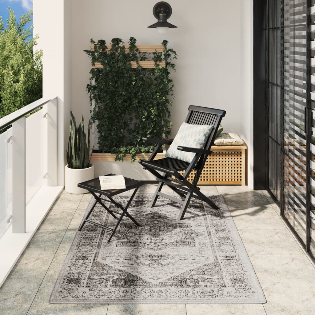 vidaXL Covor ARBIZU, interior/exterior, design vintage, 140x200 cm vidaXL Covor ARBIZU, interior/exterior, design vintage, 140x200 cm