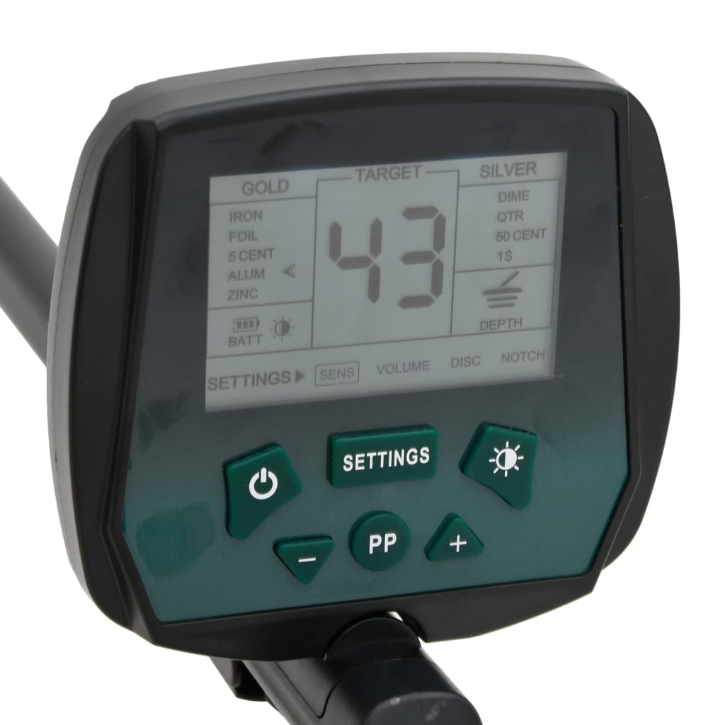 vidaXL Detector de metale, adâncime de căutare 24 cm, ecran LCD vidaXL Detector de metale, adâncime de căutare 24 cm, ecran LCD