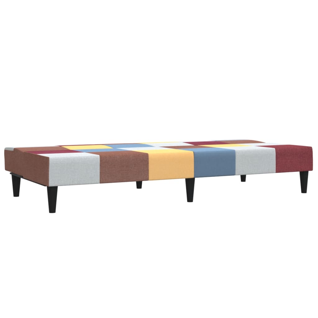 vidaXL Canapea extensibilă cu 2 locuri, material textil