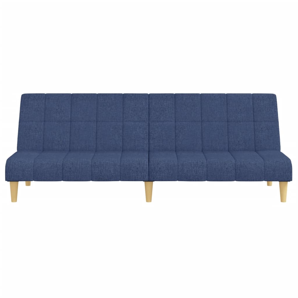vidaXL Canapea extensibilă cu 2 locuri, albastru, material textil vidaXL Canapea extensibilă cu 2 locuri, albastru, material textil