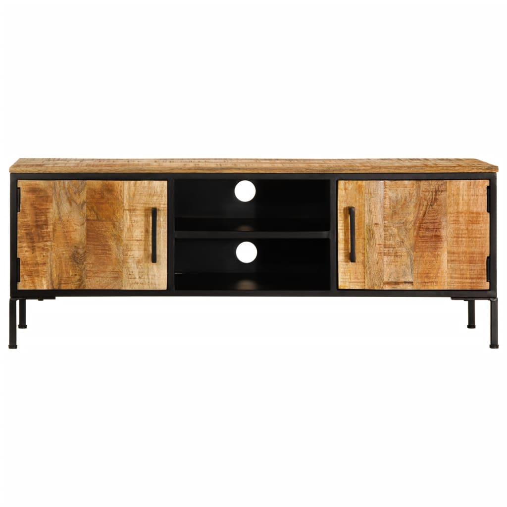 vidaXL Dulap TV, 110x35x40 cm, lemn masiv de mango brut