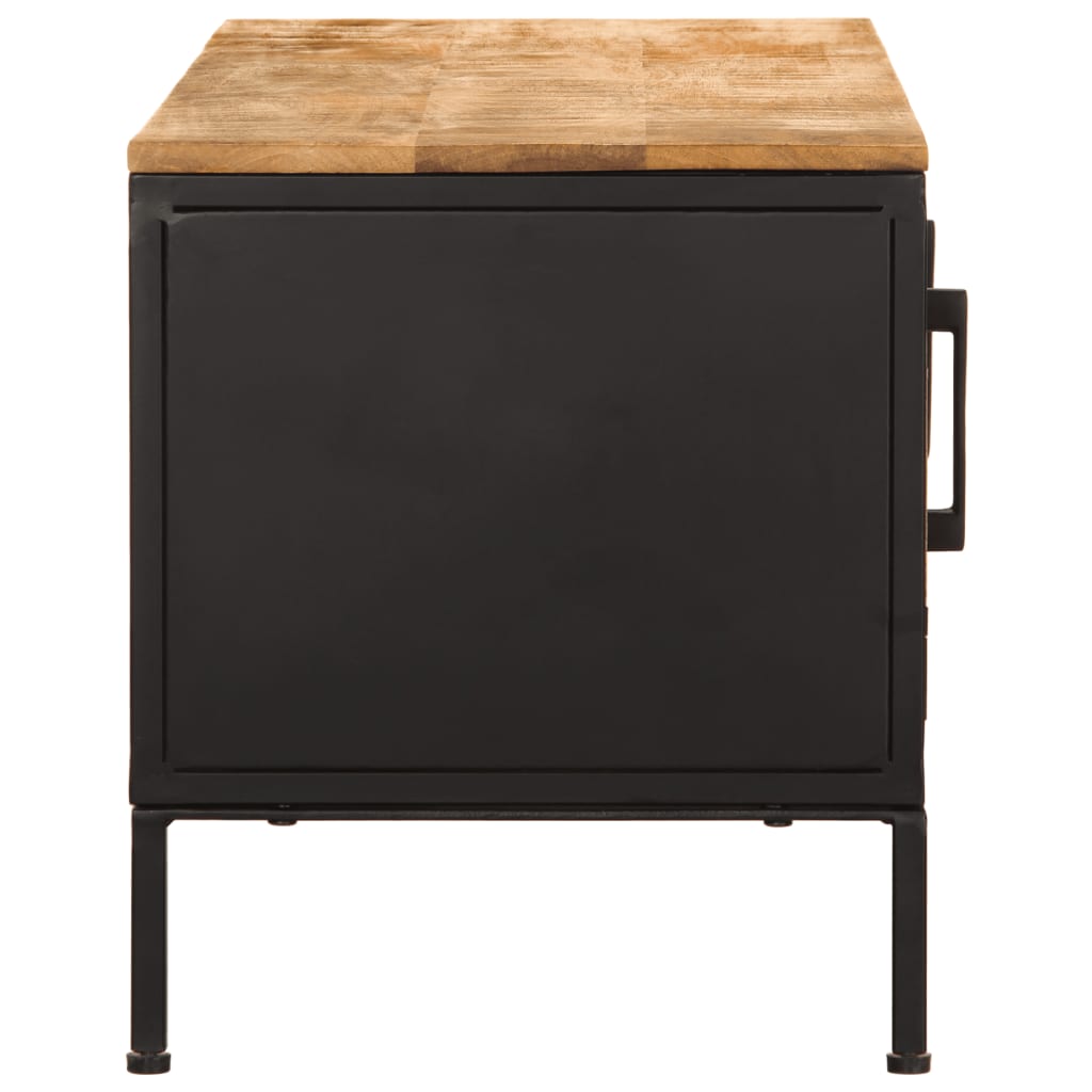 vidaXL Dulap TV, 110x35x40 cm, lemn masiv de mango brut