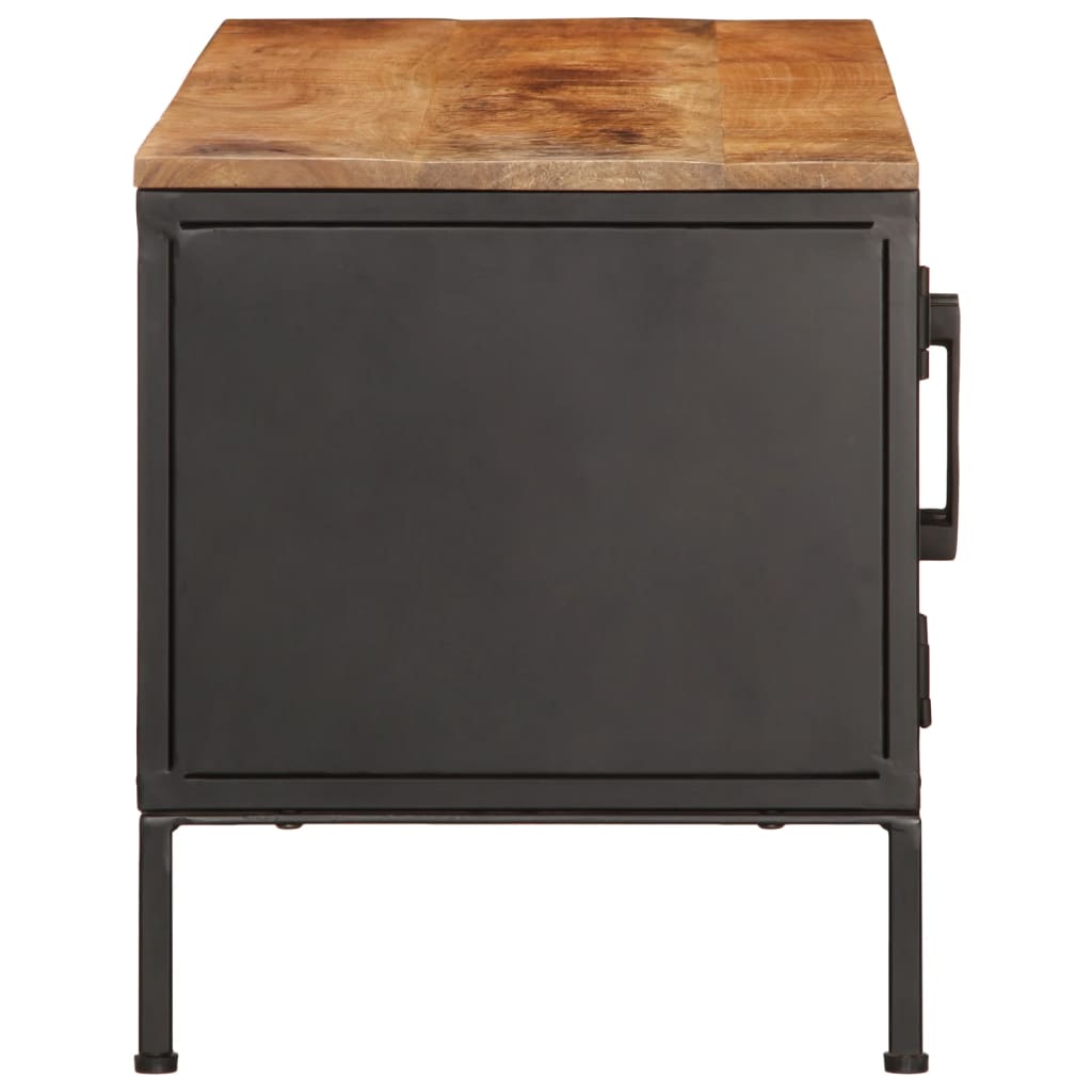 vidaXL Dulap TV, 110x35x40 cm, lemn masiv de mango brut