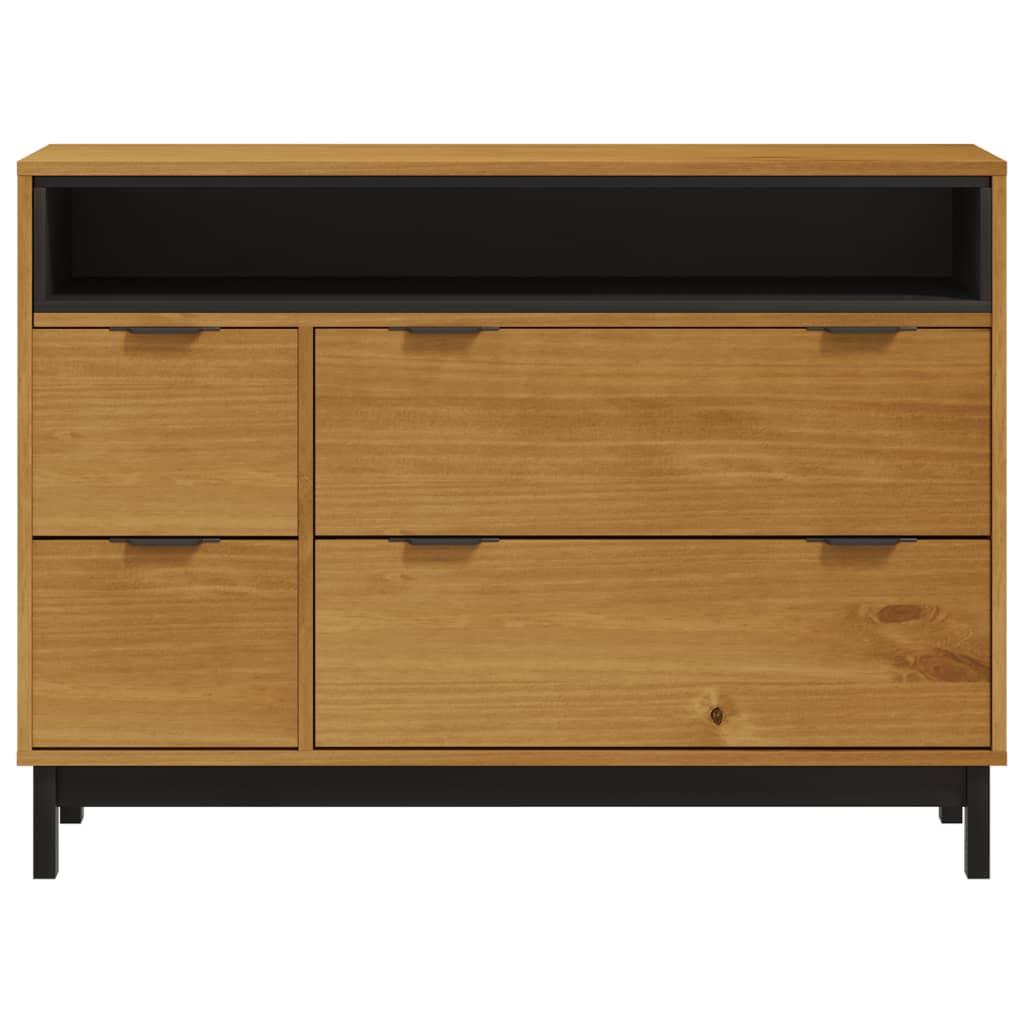 vidaXL Dulap cu sertar „FLAM” 110x40x80 cm, lemn masiv de pin vidaXL Dulap cu sertar „FLAM” 110x40x80 cm, lemn masiv de pin