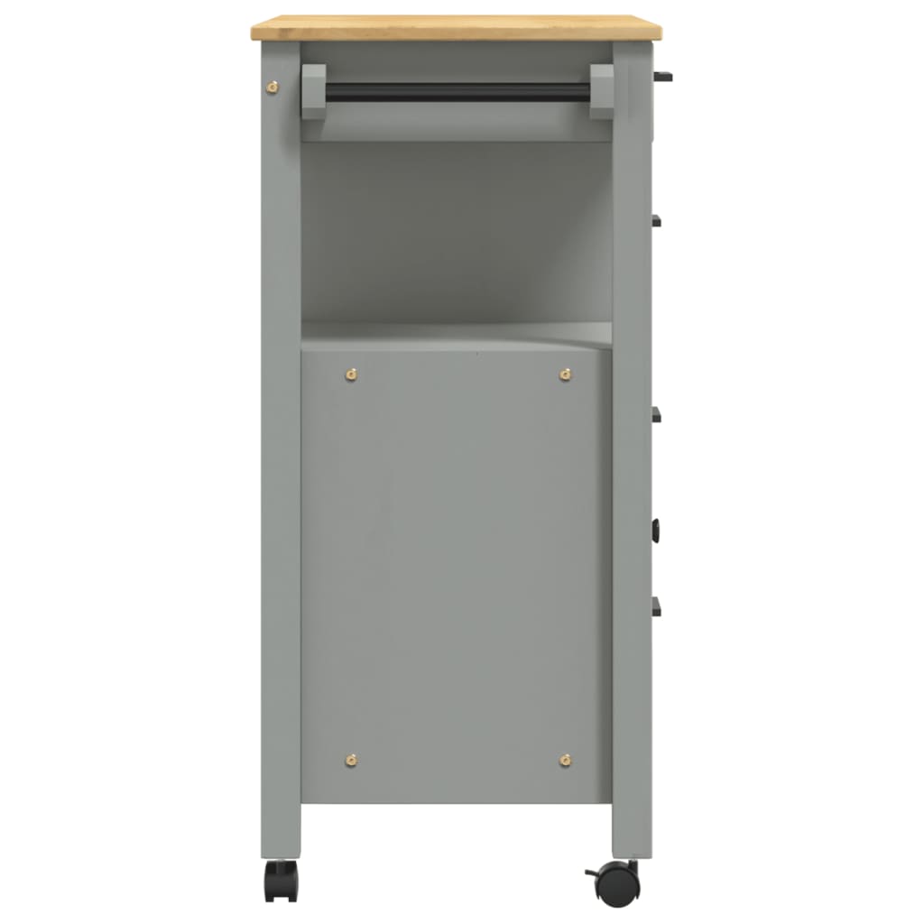 vidaXL Cărucior de bucătărie „MONZA”, 84x40x88,5 cm, lemn masiv de pin