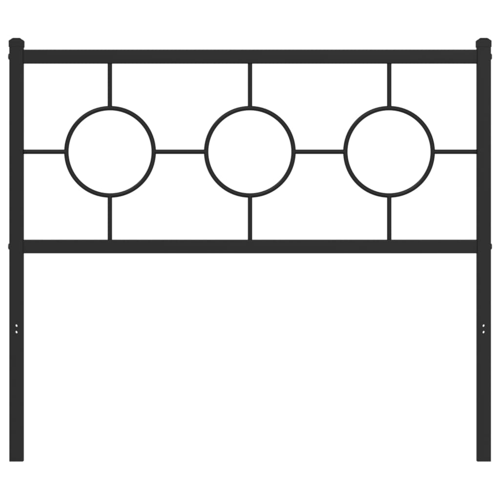 vidaXL Tăblie de pat metalică, negru, 100 cm vidaXL Tăblie de pat metalică, negru, 100 cm