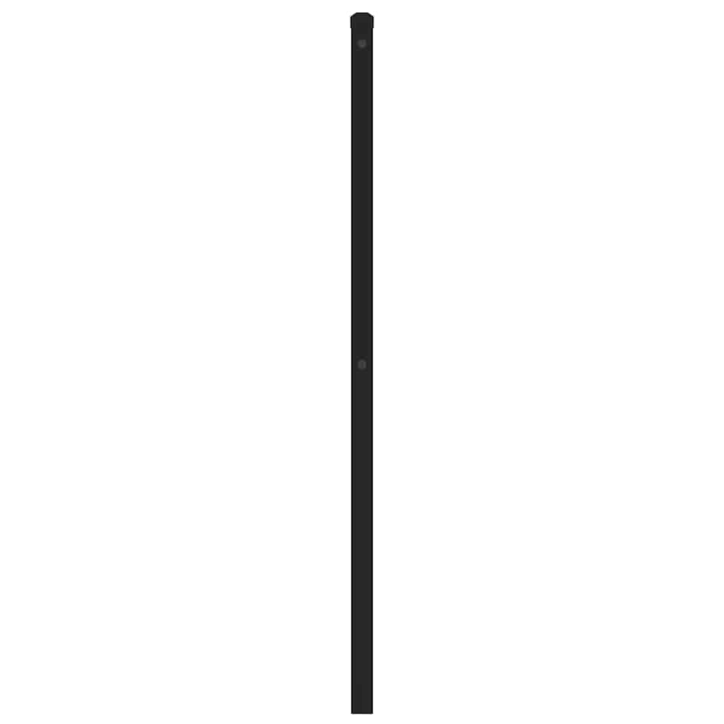 vidaXL Tăblie de pat metalică, negru, 200 cm