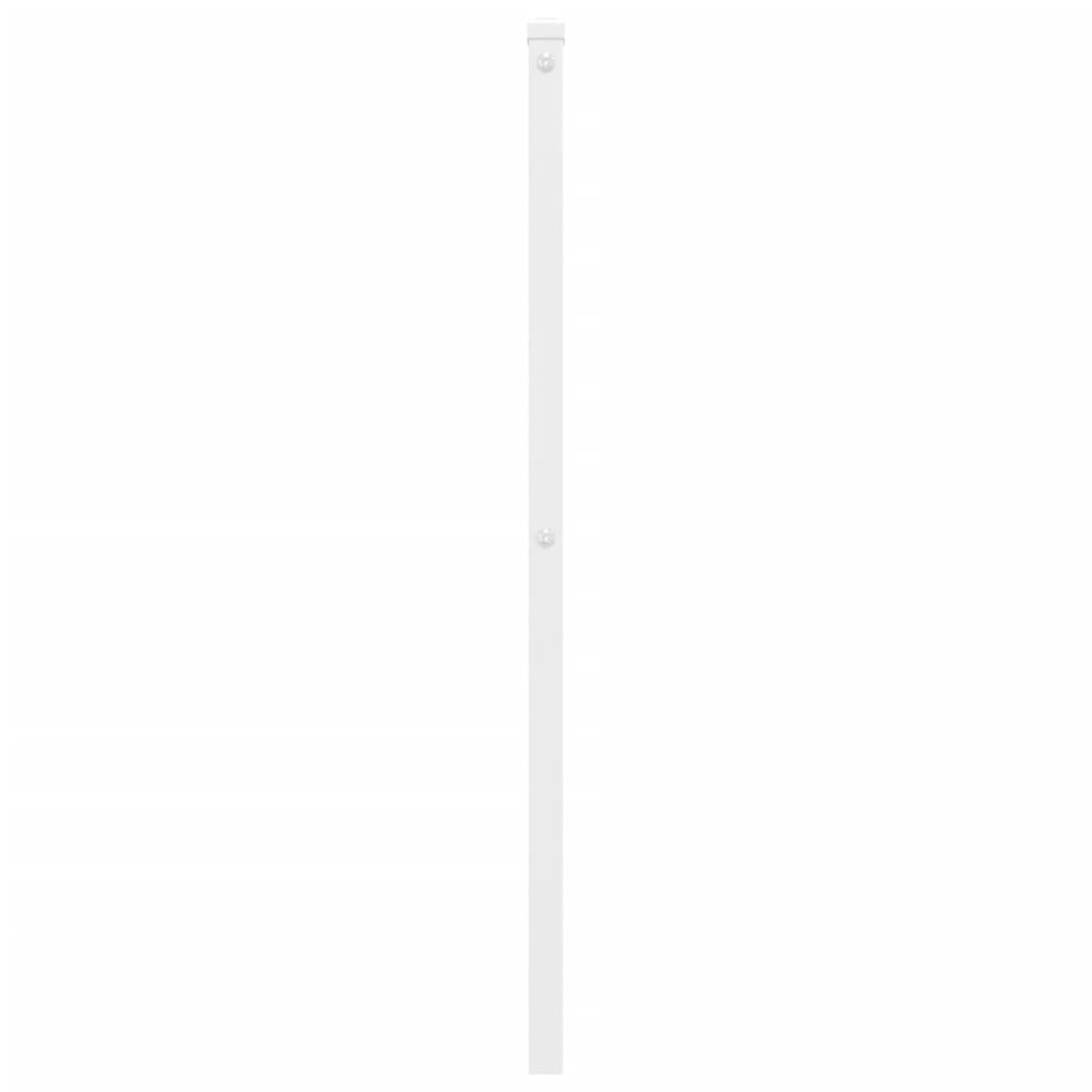 vidaXL Tăblie de pat metalică, alb, 100 cm