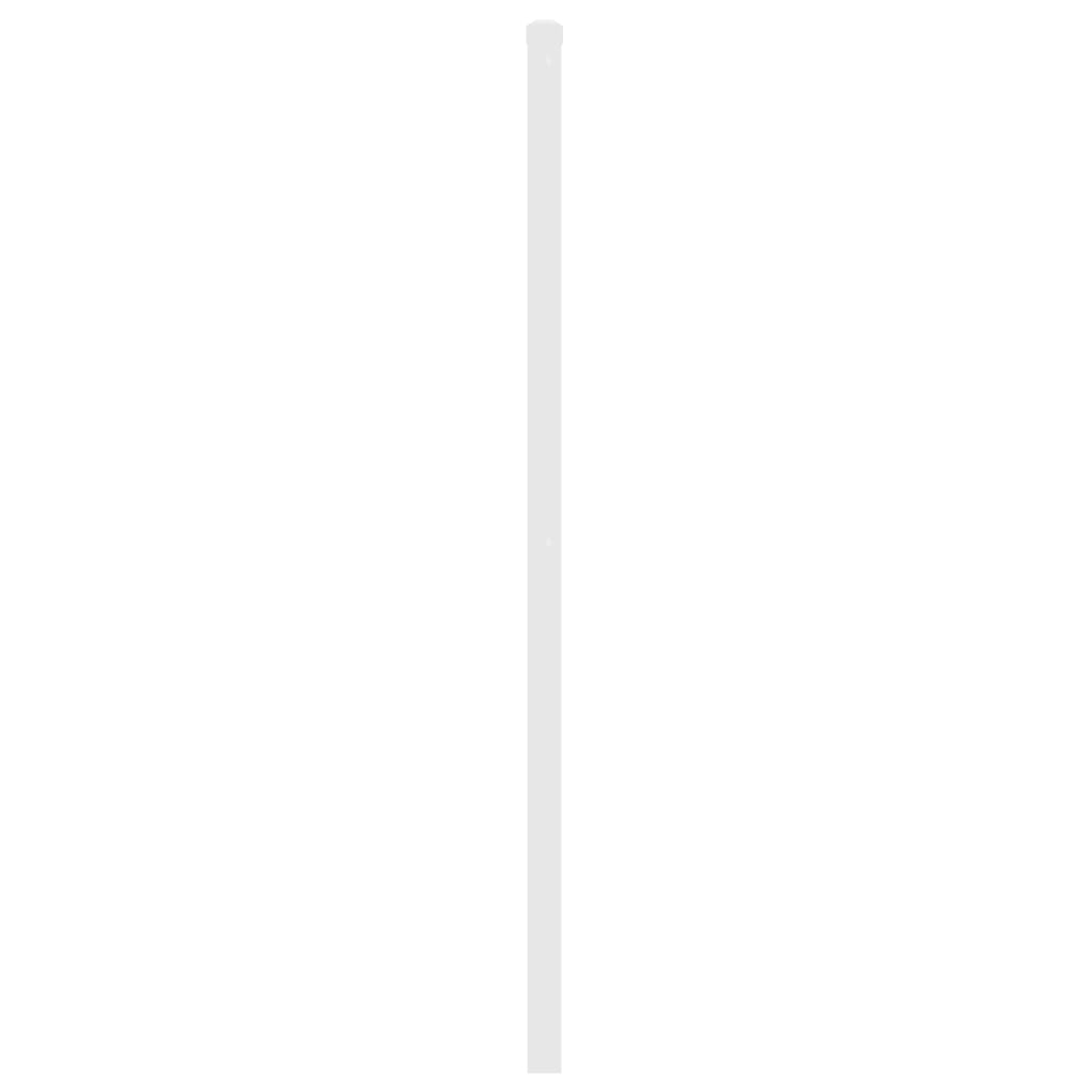 vidaXL Tăblie de pat metalică, alb, 120 cm
