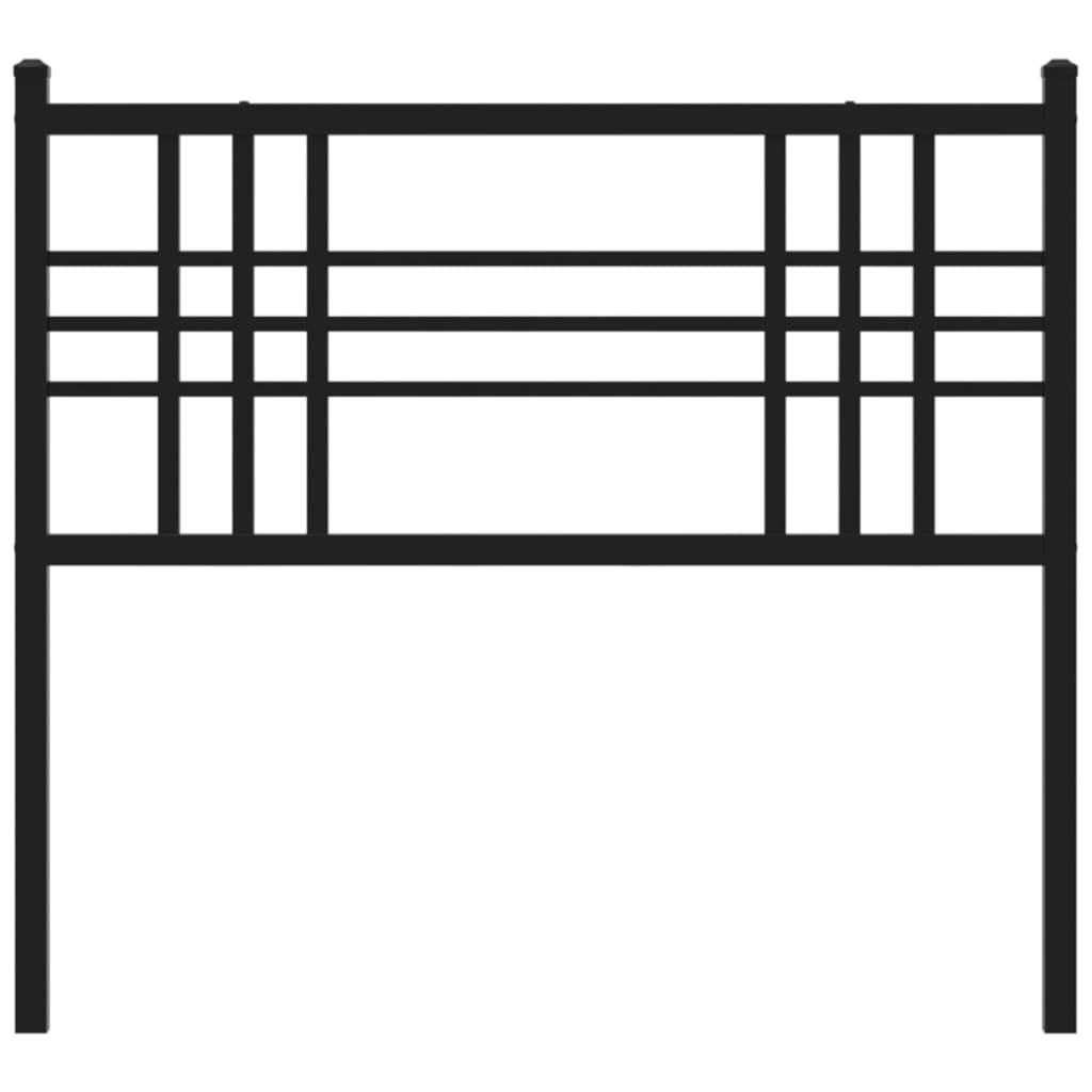 vidaXL Tăblie de pat metalică, negru, 100 cm vidaXL Tăblie de pat metalică, negru, 100 cm