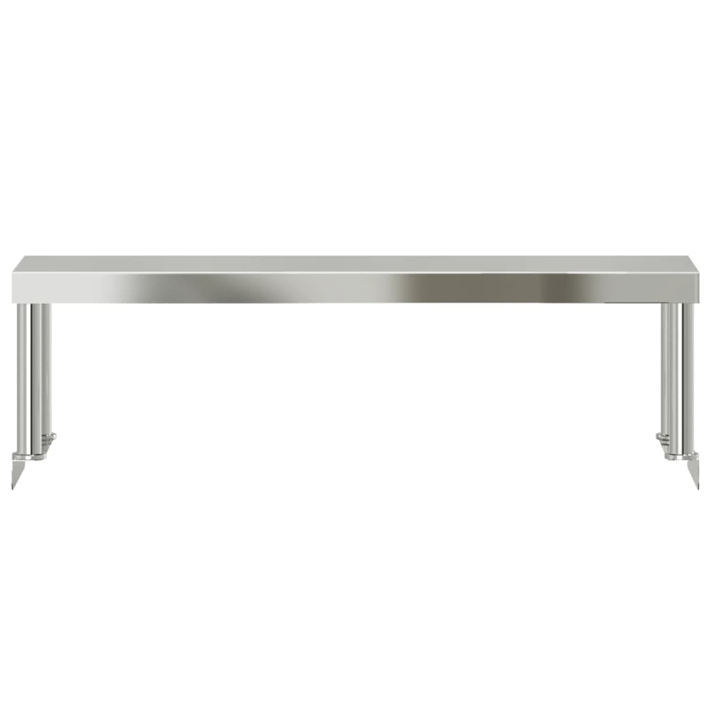 vidaXL Raft superior masă de lucru, 110x30x35 cm, oțel inoxidabil vidaXL Raft superior masă de lucru, 110x30x35 cm, oțel inoxidabil