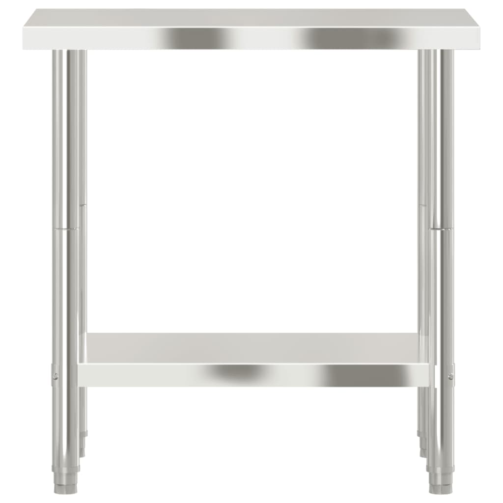 vidaXL Masă de lucru pentru bucătărie, 82,5x55x85 cm, oțel inoxidabil vidaXL Masă de lucru pentru bucătărie, 82,5x55x85 cm, oțel inoxidabil