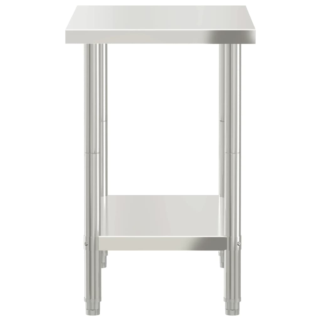 vidaXL Masă de lucru pentru bucătărie, 82,5x55x85 cm, oțel inoxidabil vidaXL Masă de lucru pentru bucătărie, 82,5x55x85 cm, oțel inoxidabil