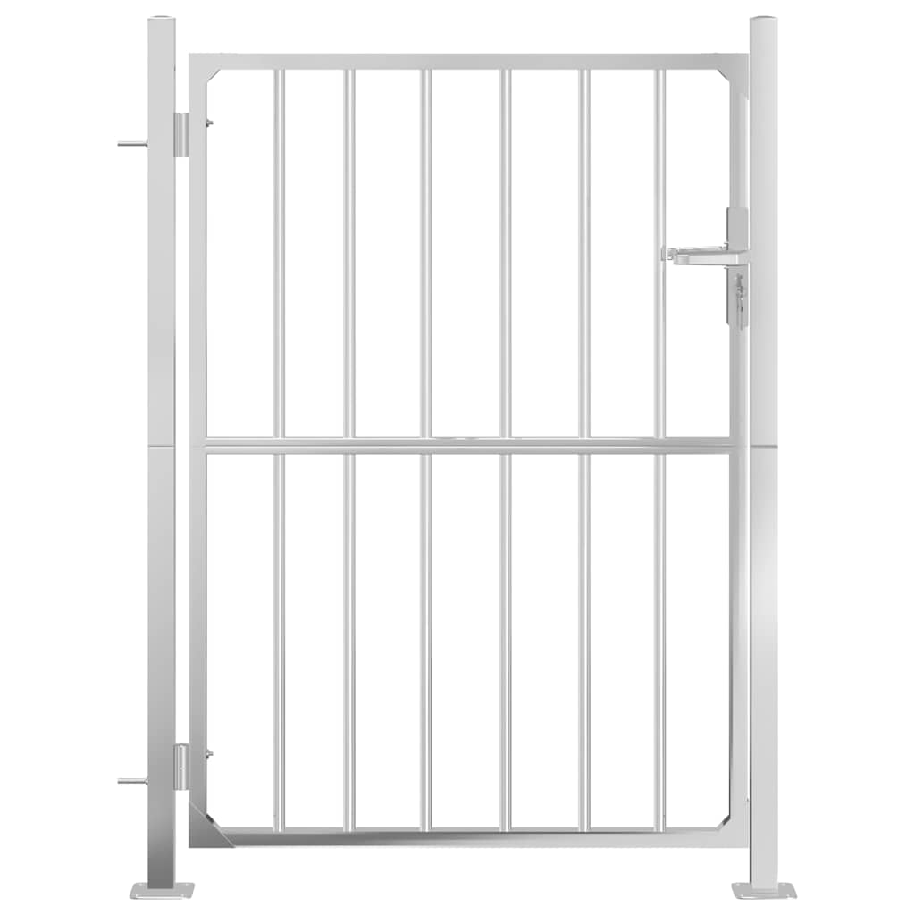 vidaXL Poartă de grădină 100x145 cm oțel inoxidabil