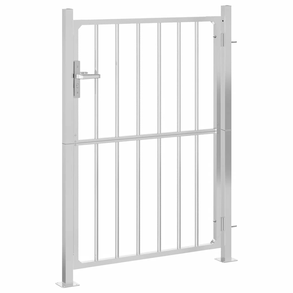 vidaXL Poartă de grădină 100x145 cm oțel inoxidabil