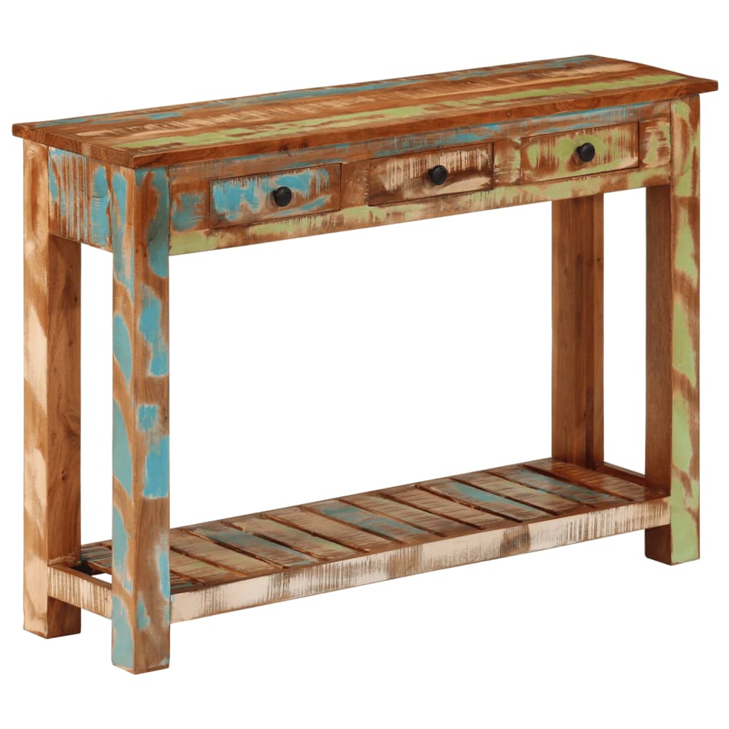 vidaXL Masă consolă, 110x30x76 cm, lemn masiv reciclat vidaXL Masă consolă, 110x30x76 cm, lemn masiv reciclat
